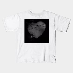 Deadly Heart - By Kim Blair -  Black and White Kids T-Shirt